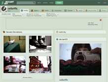 Tablet Screenshot of cellorific.deviantart.com