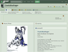 Tablet Screenshot of chaoticbluedragon.deviantart.com