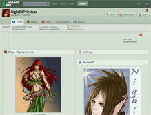 Tablet Screenshot of nightelfpriestess.deviantart.com