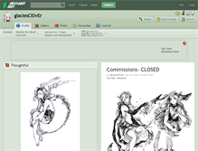 Tablet Screenshot of glaciesclover.deviantart.com