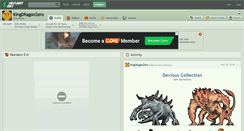 Desktop Screenshot of kingdragonzero.deviantart.com