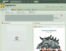 Tablet Screenshot of kingdragonzero.deviantart.com