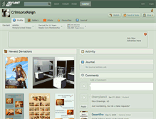 Tablet Screenshot of crimsonxreign.deviantart.com