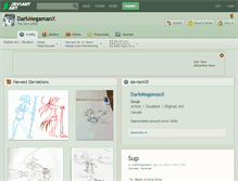 Tablet Screenshot of darkmegamanx.deviantart.com