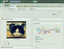 Tablet Screenshot of fdream.deviantart.com