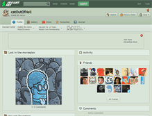 Tablet Screenshot of catoutofhell.deviantart.com