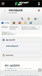 Mobile Screenshot of microburst.deviantart.com