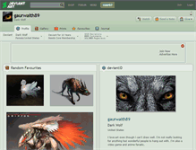 Tablet Screenshot of gaurwaith89.deviantart.com