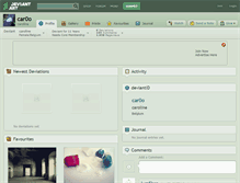 Tablet Screenshot of car0o.deviantart.com