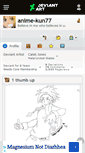 Mobile Screenshot of anime-kun77.deviantart.com