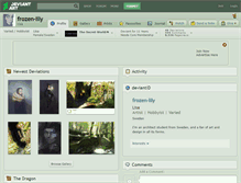 Tablet Screenshot of frozen-lily.deviantart.com
