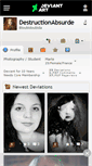 Mobile Screenshot of destructionabsurde.deviantart.com