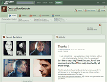 Tablet Screenshot of destructionabsurde.deviantart.com