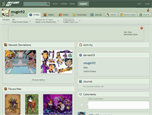 Tablet Screenshot of mugin92.deviantart.com