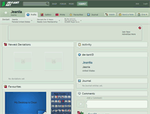 Tablet Screenshot of jeaniia.deviantart.com