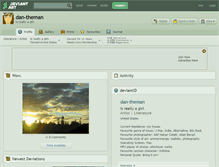 Tablet Screenshot of dan-theman.deviantart.com