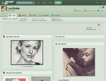 Tablet Screenshot of lucatedde.deviantart.com