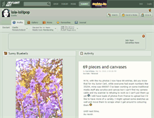 Tablet Screenshot of lola-lollipop.deviantart.com