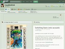Tablet Screenshot of crazybirdchick.deviantart.com