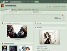 Tablet Screenshot of hayatecrawford.deviantart.com