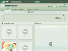Tablet Screenshot of pancakemckennz.deviantart.com