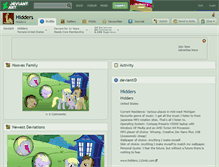Tablet Screenshot of hidders.deviantart.com