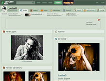 Tablet Screenshot of louiised.deviantart.com