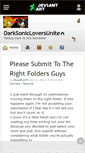 Mobile Screenshot of darksonicloversunite.deviantart.com