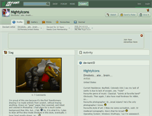 Tablet Screenshot of nightyicons.deviantart.com