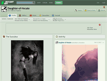 Tablet Screenshot of daughter-of-hecate.deviantart.com