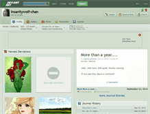 Tablet Screenshot of insanitywolf-chan.deviantart.com