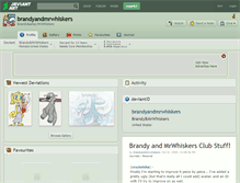 Tablet Screenshot of brandyandmrwhiskers.deviantart.com