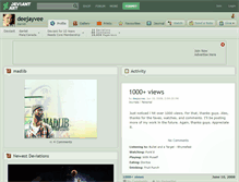 Tablet Screenshot of deejayvee.deviantart.com