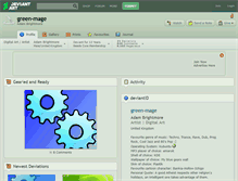 Tablet Screenshot of green-mage.deviantart.com