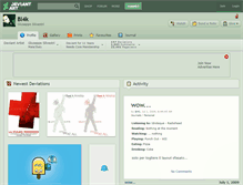 Tablet Screenshot of bl4k.deviantart.com