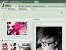 Tablet Screenshot of marko-o.deviantart.com
