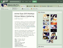 Tablet Screenshot of mukuro-uke-fc.deviantart.com