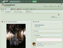 Tablet Screenshot of junkyardpicasso.deviantart.com