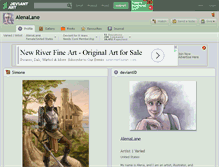 Tablet Screenshot of alenalane.deviantart.com