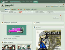 Tablet Screenshot of breakerlolz.deviantart.com