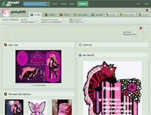 Tablet Screenshot of pinkykitti.deviantart.com
