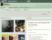 Tablet Screenshot of kingmercy.deviantart.com