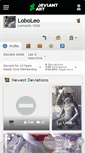 Mobile Screenshot of loboleo.deviantart.com