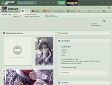 Tablet Screenshot of loboleo.deviantart.com