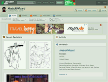 Tablet Screenshot of akatsukiwizard.deviantart.com