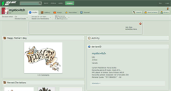 Desktop Screenshot of mysticwitch.deviantart.com