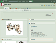 Tablet Screenshot of mysticwitch.deviantart.com
