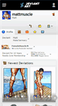 Mobile Screenshot of mattmuscle.deviantart.com