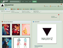 Tablet Screenshot of natsutokiyuki.deviantart.com