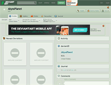 Tablet Screenshot of abyssplanet.deviantart.com